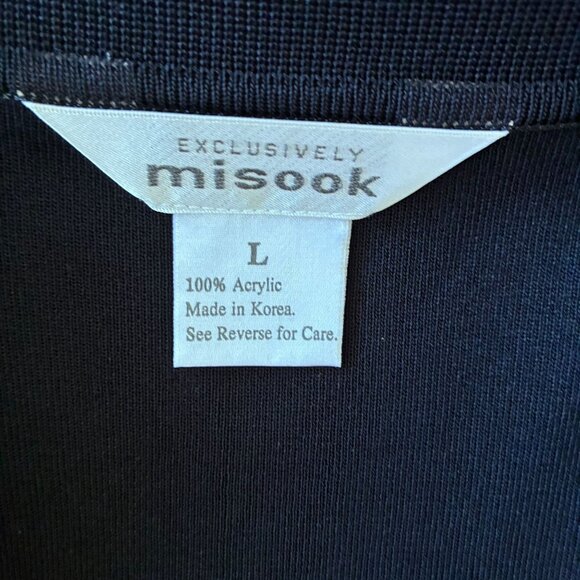 Vintage Misook Brown & Black Cardigan Officewear, Careerwear, Old Money, Classic - Picture 6 of 8